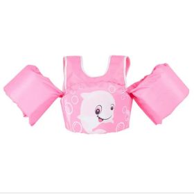 Dolphin Toddler Swim Vest, Kids Life Jacket Vest, Swim Aid Floats For Swimming Pool, Learn To Swim For 25lbs To 55lbs Toddlers
