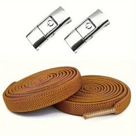 Stretch No Tie Shoelaces  Magnetic No Tie Shoelaces Magnetic Shoe Strings,Shoelaces Magnetic Lock Flat Elastic No Tie For Easy Fastening