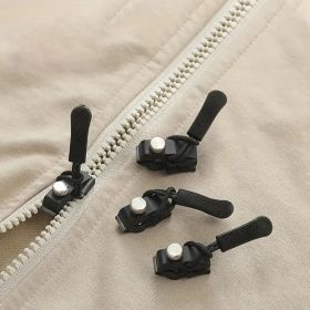 36 Zipper Repair Kit, Quick Installation Of Zipper Head, Removable Replacement Zipper Top, Exchange Plastic Zipper Pull, Suitable For Clothing, L (Option: S12M12L12)