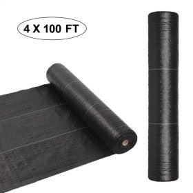 4*100ft Black Weeding Cloth Polyethylene Foldable (Option: Default title)