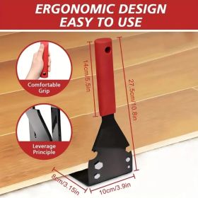 Multi-Function Wrecking Tool – Pry Bar, Nail Extractor & Demolition Hammer – Perfect for Contractors & DIYers (Option: Red handled shovel)