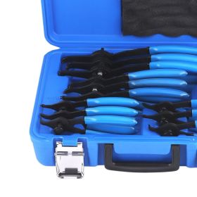 12 PC Versatile Retaining Snap Ring Pliers set Heavy Duty Fixed Tip 0 45 90 (Option: Default title)