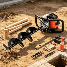 Post Hole Digger, 43cc 1250W Auger Post Hole digger (Option: Default title)