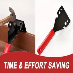 3-in-1 Demolition Tool Kit – Nail Puller, Pry Bar & Wrecking Claw – Heavy Duty for Home Repair & Construction (Option: Red handled shovel)