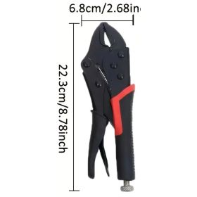 Heavy Duty 8in-10in Multi-Purpose Locking Clamp | Industrial Grade General Purpose Pressure Clamp With Forged Steel Jaws And 360° Swivel Base - M (Option: 10inchstraightmouth)