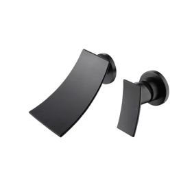 Wall mounted bathroom waterfall faucet (Option: As picture)