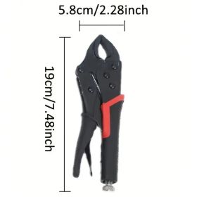 Heavy Duty 8in-10in Multi-Purpose Locking Clamp | Industrial Grade General Purpose Pressure Clamp With Forged Steel Jaws And 360° Swivel Base - M (Option: 8inchroundmouth)