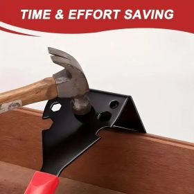 Professional Demolition Bar – Nail Puller, Crowbar & Hammer – Durable Steel for DIY & Remodeling (Option: Red handled shovel)