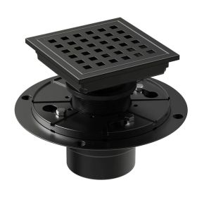 4 Inch Square Shower Floor Drain (Option: Default title)
